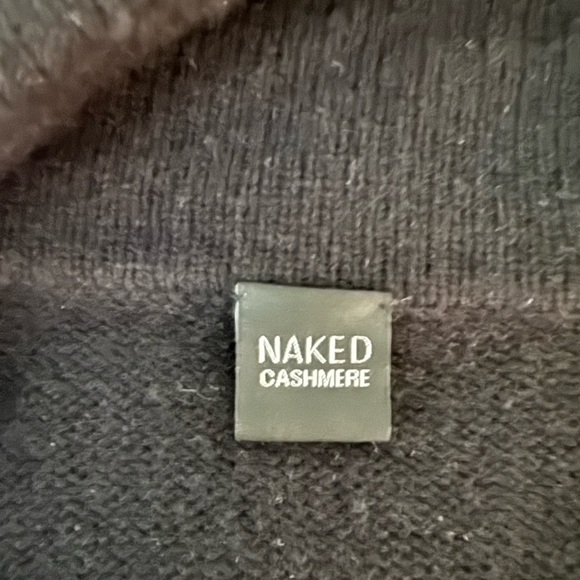 Naked Cashmere Poncho Sweater, Black, ONE SIZE - Picture 4 of 4